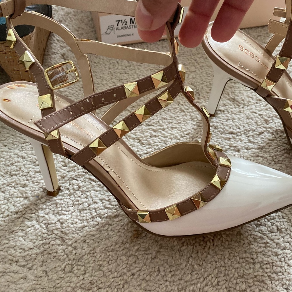 BCBG studded heels